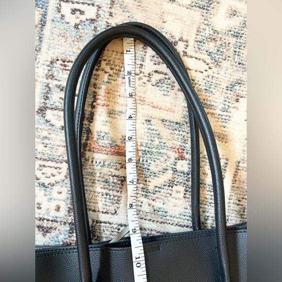 Kenneth Cole reaction XL tote black faux leather large school work laptop - Picture 11 of 11